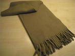 Sjaal, bruin, maten 150x24cm, met franjes, zeer zacht, mooi!, Kleding | Dames, Ophalen of Verzenden, Sjaal