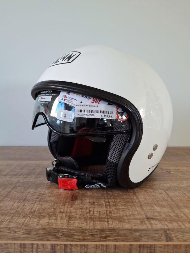 STOCKDEALS! Nolan N21 Classico (Maat S), Motoren, Kleding | Motorhelmen, Dames, Heren, Jethelm, S, Nolan, Nieuw met kaartje, Ophalen