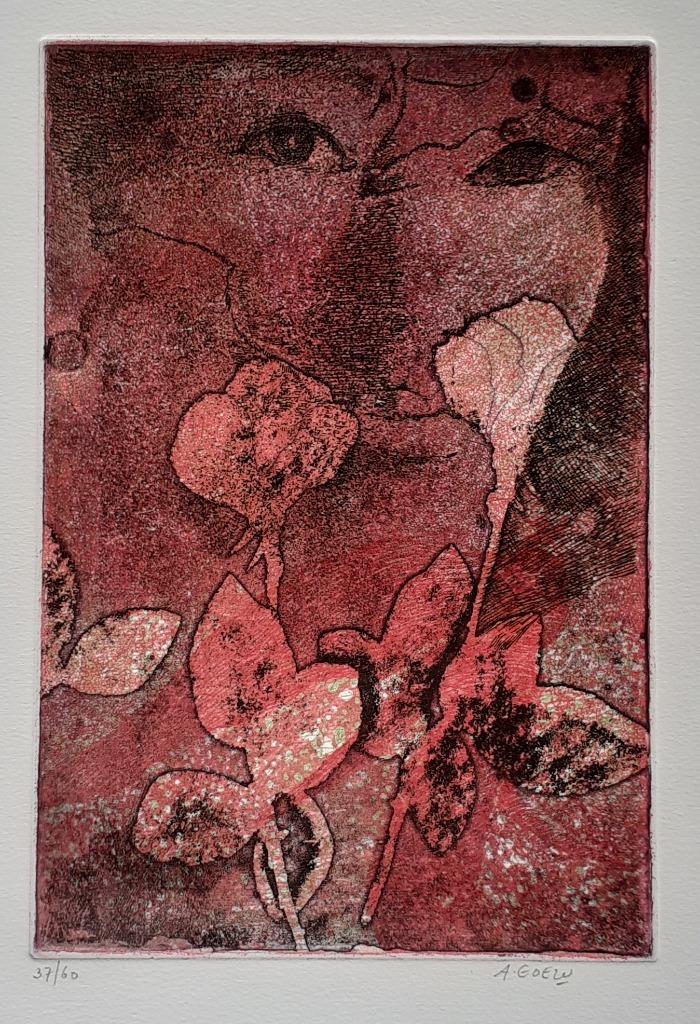 "Wat beloven deze lippen?" - André Goezu, Antiek en Kunst, Kunst | Etsen en Gravures, Ophalen of Verzenden