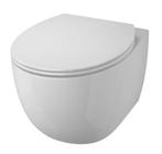 Hangtoilet Atlantic Marcus Rimless & Softclose WC Bril, Doe-het-zelf en Bouw, Ophalen, Zo goed als nieuw, Steen, Toilet
