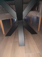 RONDE eettafel en 4 LANDELIJKE stoelen, Huis en Inrichting, Tafels | Eettafels, Ophalen, Zo goed als nieuw