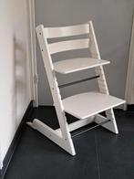 Stokke Tripp Trapp kinderstoel NIEUW MODEL in wit, Ophalen, Zo goed als nieuw, Meegroeistoel, Aanschuifbaar