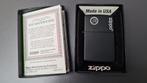 zippo mat black, nieuw staat, 218zl - logo, Ophalen of Verzenden, Zo goed als nieuw, Aansteker