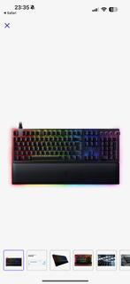 Toetsenbord Razor Huntsman V2, Computers en Software, Ophalen, Gaming toetsenbord, Azerty, Zo goed als nieuw