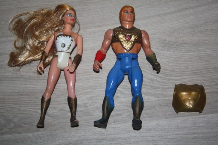 2x figuren Princess of power , She-Ra , He-Man , 1984, Verzamelen, Speelgoed, Gebruikt, Ophalen of Verzenden