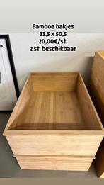 Bamboe inzet bakjes, Huis en Inrichting, Ophalen of Verzenden, Zo goed als nieuw
