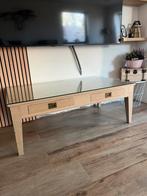 Salontafel, Huis en Inrichting, Tafels | Salontafels, Ophalen, Zo goed als nieuw, Glas