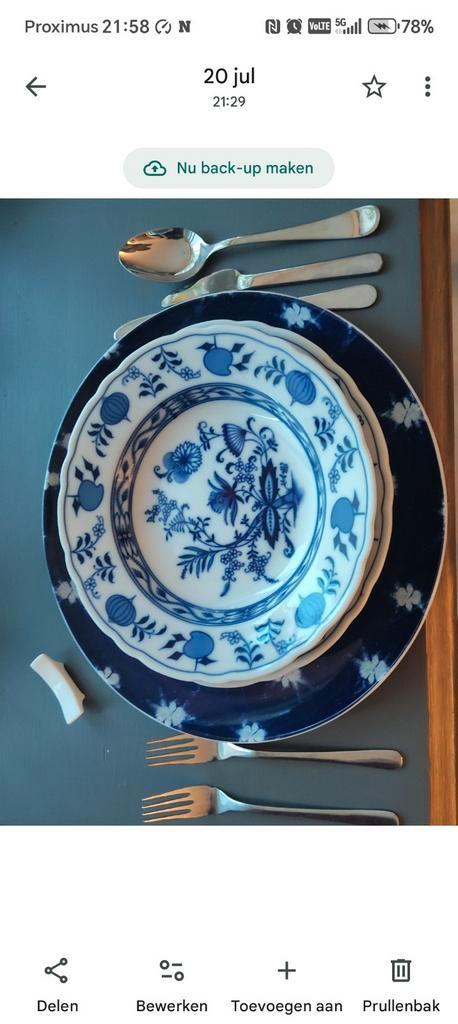 Servies, Bavaria, ontwerp Zwiebelmuster, 51 stuks., Huis en Inrichting, Keuken | Servies, Zo goed als nieuw, Compleet servies