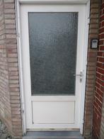 2e hands kunststof buiten deur met hang en sluitwek, Doe-het-zelf en Bouw, Deuren en Vliegenramen, Ophalen, Gebruikt, 80 tot 100 cm