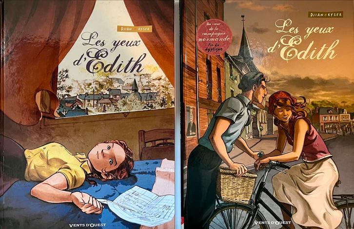 Les yeux d’Edith 1 + 2 - Djian & Ryser - Tres bon état, Boeken, Stripverhalen, Zo goed als nieuw, Meerdere stripboeken, Ophalen of Verzenden