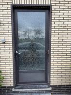 Buitendeur aluminium met kozijn, Doe-het-zelf en Bouw, Ophalen, Gebruikt, 80 tot 100 cm, Buitendeur