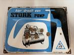 Stork 1956 emaille bord, Ophalen of Verzenden, Gebruikt
