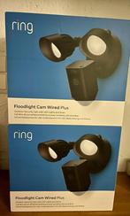2 x Ring Floodlight Cam Wired Plus, Ophalen, Microfoon, Zo goed als nieuw, Ring