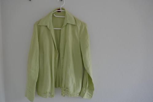 Hemdsbloes / tuniek Olsen, Kleding | Dames, Blouses en Tunieken, Zo goed als nieuw, Groen, Ophalen of Verzenden