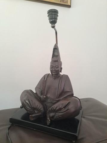Vintage lamp met samourai brons beeld, Enlèvement