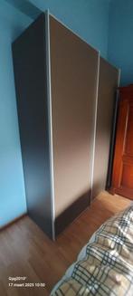 Kleerkast 2 schuifdeuren modern 2.40 hoog, Huis en Inrichting, Kasten | Kleerkasten, Ophalen, Zo goed als nieuw, Kunststof, Met hangruimte