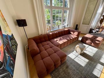 Lounge zetel + poef (3 delig) beschikbaar voor biedingen