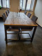 Set industriële tafels, Huis en Inrichting, Tafels | Salontafels, Ophalen, Gebruikt, Rechthoekig, Industrieel