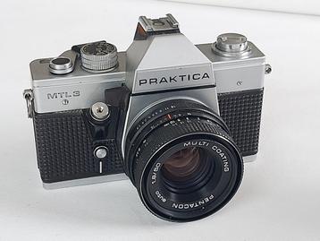 Praktica MTL3 met pentacon 50mm, Audio, Tv en Foto, Fotocamera's Analoog, Ophalen of Verzenden, Gebruikt, Spiegelreflex, Overige Merken