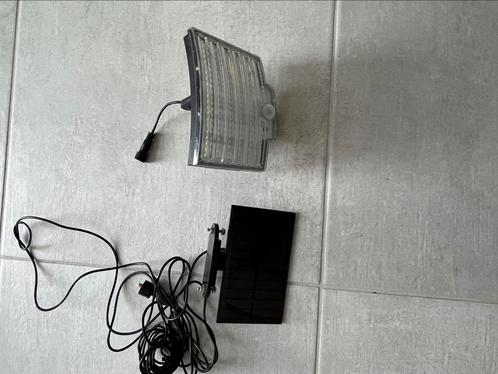 Ledlicht met zonnepaneel en afstandsbediening, Huis en Inrichting, Lampen | Wandlampen, Zo goed als nieuw, Ophalen of Verzenden
