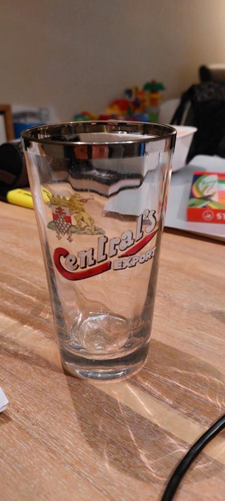 Email glas Central's Export Ieper, Verzamelen, Biermerken, Ophalen of Verzenden