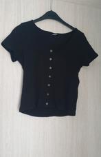 Shirtje H&M maat M, Vêtements | Femmes, T-shirts, Comme neuf, Manches courtes, Noir, Taille 38/40 (M)