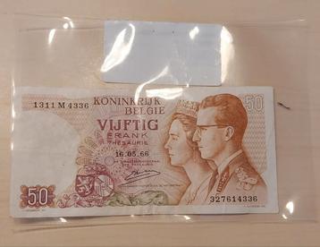 Vijftig frank België- 1966 beschikbaar voor biedingen