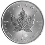 Canadian Maple Leaf 1 oz 2014 Ziver(verkoop van 2 munten ), Timbres & Monnaies, Argent, Enlèvement ou Envoi