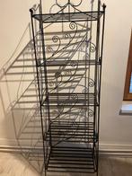 Etagère pliable en fer forgé couleur noir, Maison & Meubles, Enlèvement, Utilisé