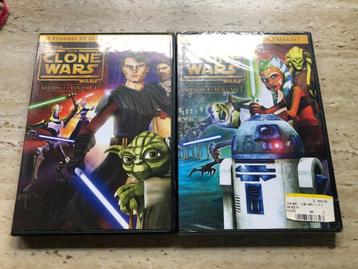 2 DVD Star Wars - The Clone Wars 1 & 2 beschikbaar voor biedingen