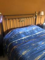 Stevig bed messing 1,60 x 2,00 m, Ophalen, Overige materialen, Gebruikt, Zwart