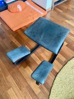 Stokke Varier kniestoel leer, Ophalen, Gebruikt, Zwart, Bureaustoel