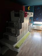 Hoogslaper met kasten en bureau en 2 bedden, Huis en Inrichting, Ophalen