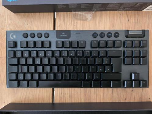 Logitech G915 TKL wireless keyboard, Computers en Software, Toetsenborden, Zo goed als nieuw, Azerty, Draadloos, Gaming toetsenbord