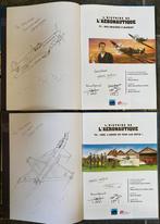 Aéronautique tomes 1 et 2 EO TTBE + 2 dédicaces Uderzo, Zo goed als nieuw