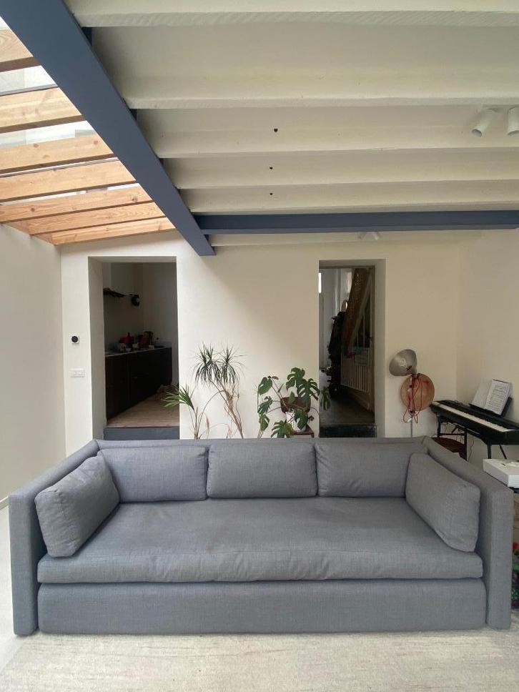 Hay zetel, Huis en Inrichting, Zetels | Zetels, Gebruikt, Rechte bank, Driepersoons, 200 tot 250 cm, 75 tot 100 cm, Stof, Ophalen