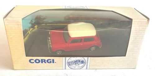 Mini Flame red - wit Corgi Classic # 98139., Hobby en Vrije tijd, Modelauto's | 1:43, Zo goed als nieuw, Auto, Corgi, Ophalen of Verzenden