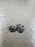 Boutons en plastique avec ancres argentées, 2 tailles, Enlèvement, Comme neuf