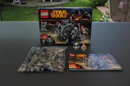 Lego Star wars 75040 General Grievous wheel bike compleet, Kinderen en Baby's, Speelgoed | Duplo en Lego, Zo goed als nieuw, Lego