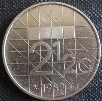 NEDERLAND:2 1/2 GULDEN 1982 KM 206 UNC beschikbaar voor biedingen