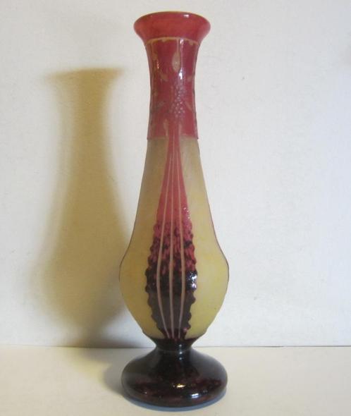 Vase ancien en verre camée Le Verre Français, vers 1925, Antiquités & Art, Antiquités | Verre & Cristal, Envoi