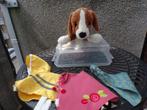 knuffel ikea beagle hond + 3 outfits, Enfants & Bébés, Jouets | Peluches, Comme neuf, Enlèvement ou Envoi, Chien