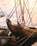schilderij(acryl op canvas) van uw boot/watersport, Enlèvement ou Envoi, Neuf, Autres types