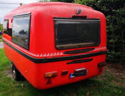 retro Lander Graziela 474 caravan ex foodtruck -750 kg, Caravans en Kamperen, Caravans, Particulier, 500 - 750 kg, 4 tot 5 meter