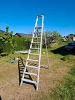 Grote trapladder 250cm stahoogte | 10 treden | bordestrap, Ophalen, Zo goed als nieuw