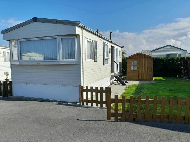 Stacaravan te koop camping Duinenhof, Caravans en Kamperen, Stacaravans, tot en met 4, Ophalen of Verzenden