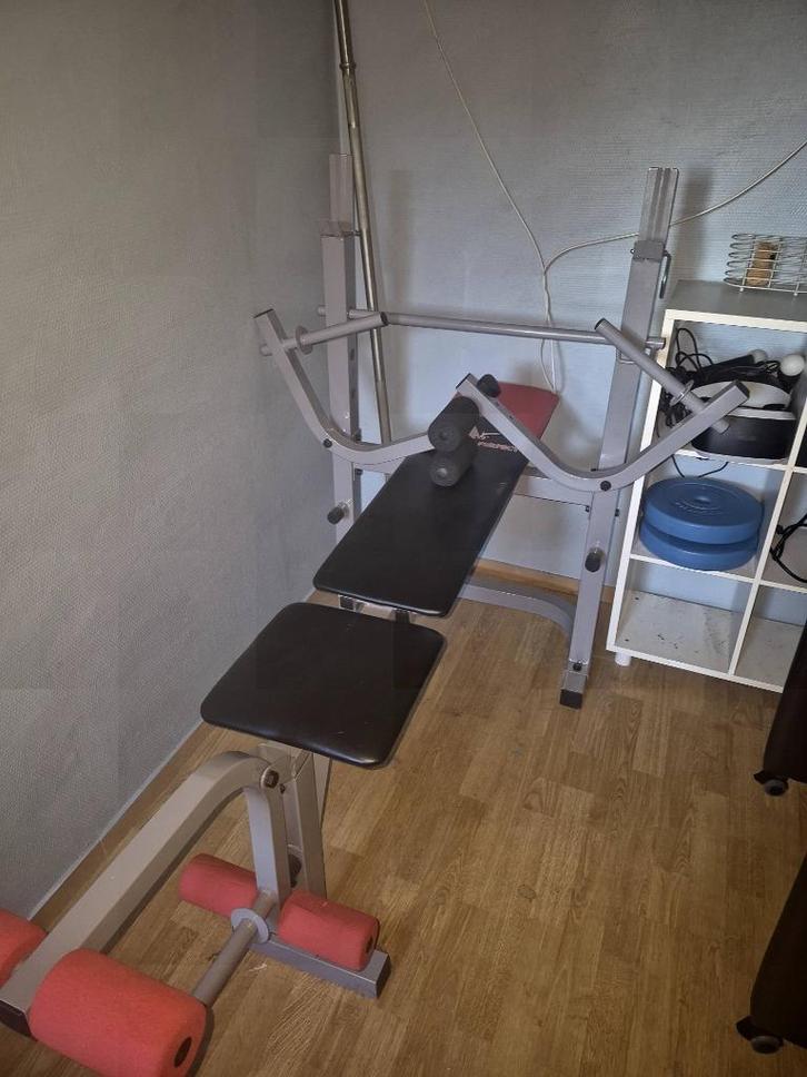 Fitnessbank, Sport en Fitness, Fitnessmaterialen, Zo goed als nieuw, Fitnessbank, Armen, Benen, Borst, Buik, Rug, Ophalen