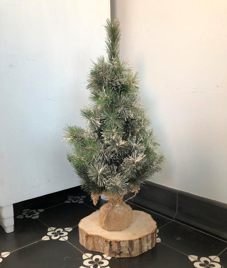 mini sapin de Noël 60cm effet neige, Divers, Noël, Comme neuf, Enlèvement ou Envoi