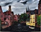 Brugs schilderij van joky kamo, Antiek en Kunst, Ophalen