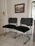 Ensemble de 2 chaises Cesca avec revêtement noir, Tissus, Deux, Enlèvement, Utilisé